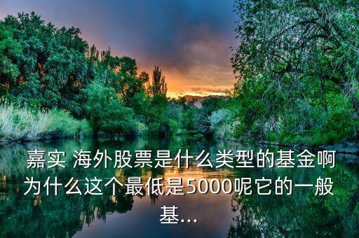  嘉實(shí) 海外股票是什么類型的基金啊為什么這個(gè)最低是5000呢它的一般基...