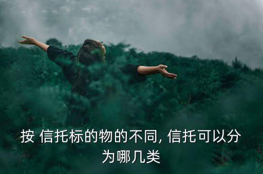 按 信托標(biāo)的物的不同, 信托可以分為哪幾類