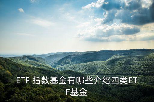 ETF 指數(shù)基金有哪些介紹四類ETF基金