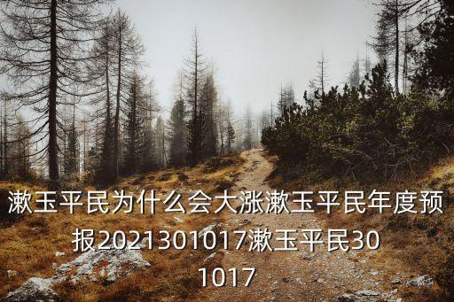 漱玉平民為什么會大漲漱玉平民年度預(yù)報2021301017漱玉平民301017