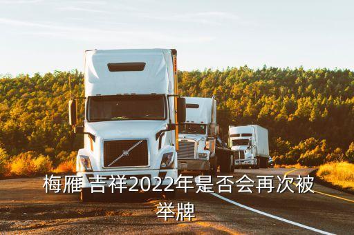  梅雁 吉祥2022年是否會(huì)再次被舉牌