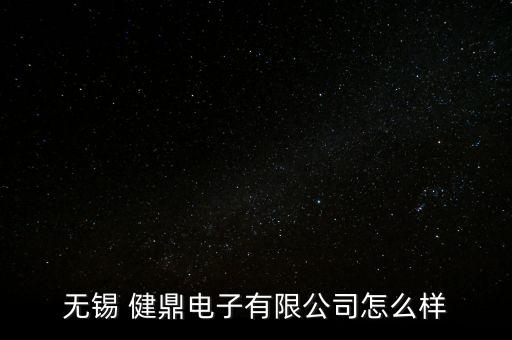 無(wú)錫 健鼎電子有限公司怎么樣