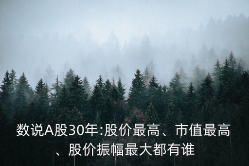 數(shù)說A股30年:股價最高、市值最高、股價振幅最大都有誰