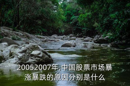 20052007年,中國股票市場暴漲暴跌的原因分別是什么