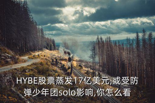 HYBE股票蒸發(fā)17億美元,或受防彈少年團(tuán)solo影響,你怎么看