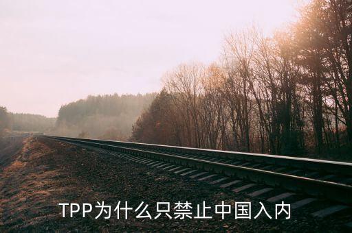 TPP為什么只禁止中國入內