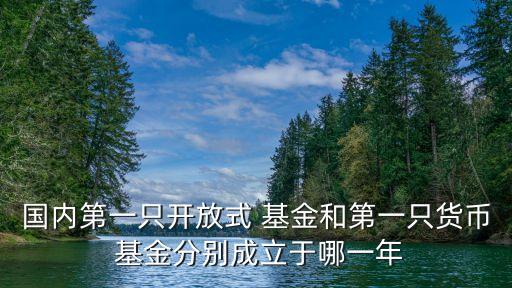 國內(nèi)第一只開放式 基金和第一只貨幣 基金分別成立于哪一年