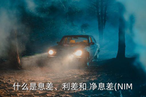 什么是息差、利差和 凈息差(NIM