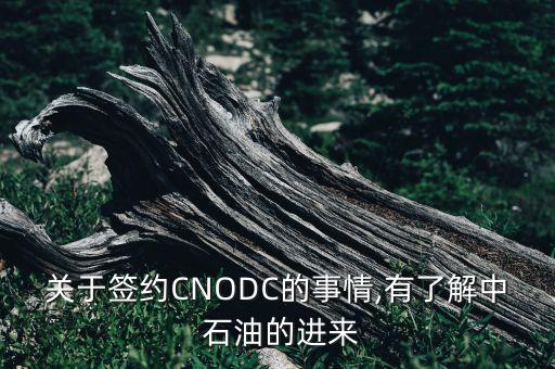 關(guān)于簽約CNODC的事情,有了解中 石油的進(jìn)來(lái)