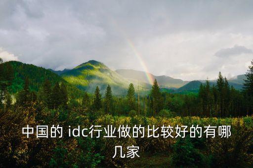 idc上市公司有哪些,中國十大idc上市公司排名