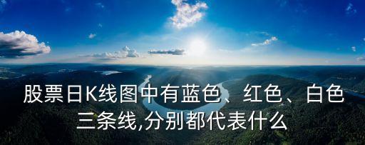  股票日K線圖中有藍(lán)色、紅色、白色三條線,分別都代表什么