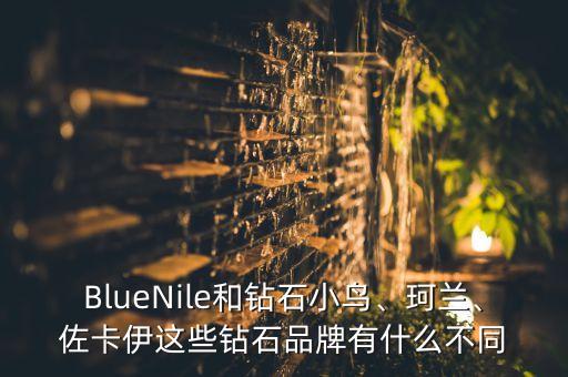 BlueNile和鉆石小鳥、珂蘭、佐卡伊這些鉆石品牌有什么不同