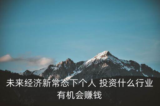 未來經(jīng)濟(jì)新常態(tài)下個(gè)人 投資什么行業(yè)有機(jī)會(huì)賺錢