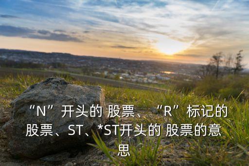 “N”開頭的 股票、“R”標記的 股票、ST、*ST開頭的 股票的意思