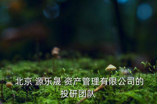  北京 源樂晟 資產(chǎn)管理有限公司的投研團隊