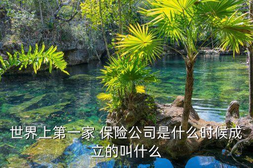 世界上第一家 保險(xiǎn)公司是什么時(shí)候成立的叫什么