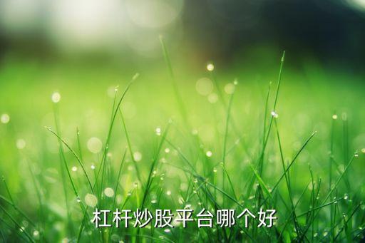  杠桿炒股平臺哪個(gè)好