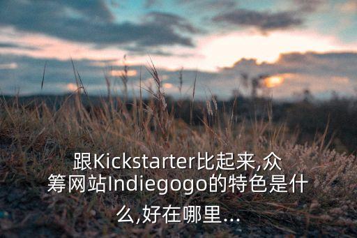 跟Kickstarter比起來,眾籌網(wǎng)站Indiegogo的特色是什么,好在哪里...