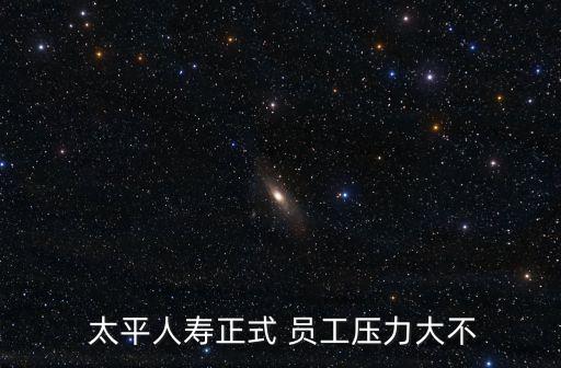  太平人壽正式 員工壓力大不