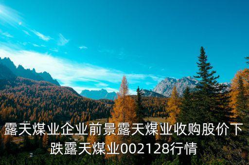 露天煤業(yè)企業(yè)前景露天煤業(yè)收購股價下跌露天煤業(yè)002128行情