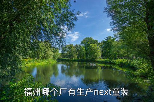 福州哪個廠有生產(chǎn)next童裝