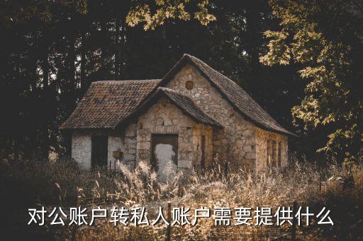 對(duì)公賬戶(hù)轉(zhuǎn)私人賬戶(hù)需要提供什么