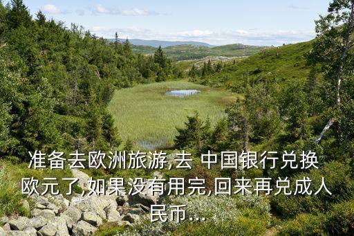 準(zhǔn)備去歐洲旅游,去 中國銀行兌換 歐元了,如果沒有用完,回來再兌成人民幣...