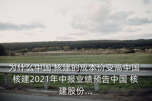 為什么中國 核建的成本價變高中國 核建2021年中報(bào)業(yè)績預(yù)告中國 核建股份...